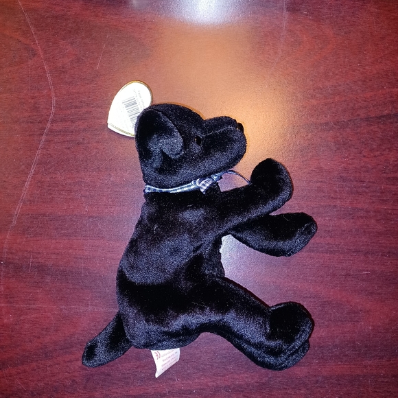 RARE! Ty Beanie baby "Luke" The black lab. Swing tag1998, tush tag 1999. - Picture 3 of 7